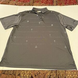 Nicklaus‎ Polo golf Shirt men's grey Hawaiian themed XXL